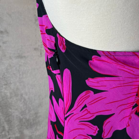 Vintage Y2k Halter Neck Floral Summer Sundress Size 14 90s Soft Girl Coquette - Picture 3 of 6